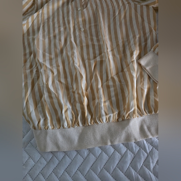 Loro Piano Vintage Silk Striped Blouse - Picture 5 of 8